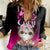 Personalised Hope Love Cure Women Casual Shirt Sloth Breast Cancer Awareness - Wonder Print Shop