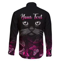 Personalised I Am A Survivor Family Matching Mermaid Dress and Hawaiian Shirt Black Cat Breast Cancer Awareness - Wonder Print Shop