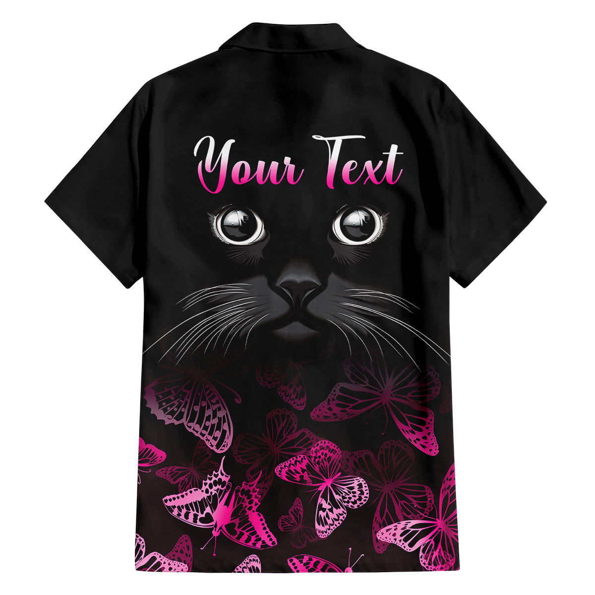 Personalised I Am A Survivor Kid Hawaiian Shirt Black Cat Breast Cancer Awareness - Wonder Print Shop