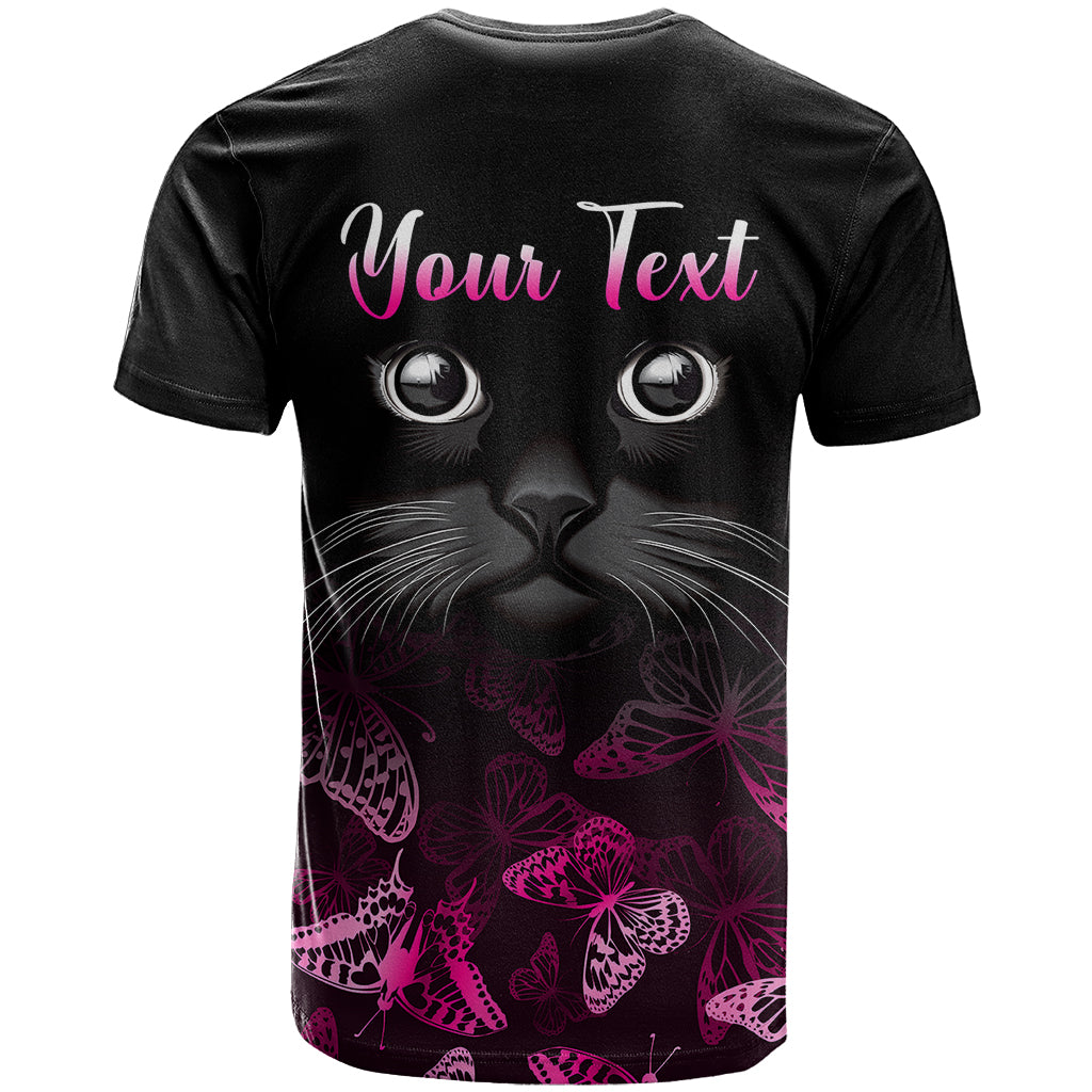 Personalised I Am A Survivor T Shirt Black Cat Breast Cancer Awareness - Wonder Print Shop