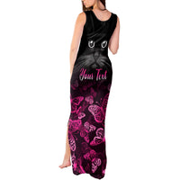 Personalised I Am A Survivor Tank Maxi Dress Black Cat Breast Cancer Awareness - Wonder Print Shop