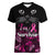 Personalised I Am A Survivor Women V Neck T Shirt Black Cat Breast Cancer Awareness - Wonder Print Shop