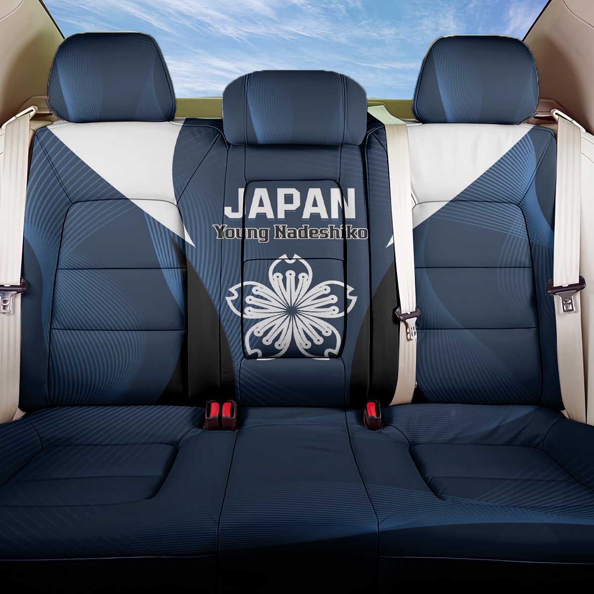Japan Football Back Car Seat Cover Come On Young Nadeshiko - Wonder Print Shop