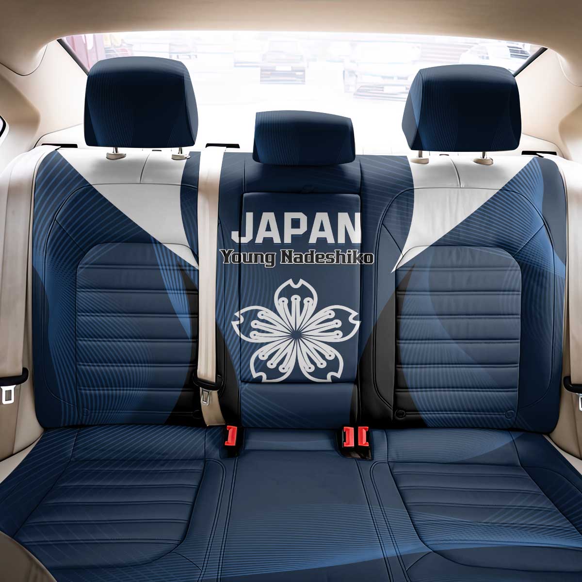 Japan Football Back Car Seat Cover Come On Young Nadeshiko - Wonder Print Shop