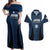 Custom Japan Football Couples Matching Off Shoulder Maxi Dress and Hawaiian Shirt Come On Young Nadeshiko - Wonder Print Shop