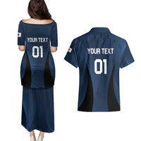Custom Japan Football Couples Matching Puletasi and Hawaiian Shirt Come On Young Nadeshiko - Wonder Print Shop