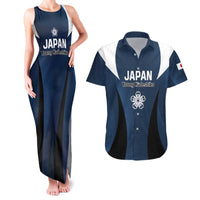 Custom Japan Football Couples Matching Tank Maxi Dress and Hawaiian Shirt Come On Young Nadeshiko - Wonder Print Shop