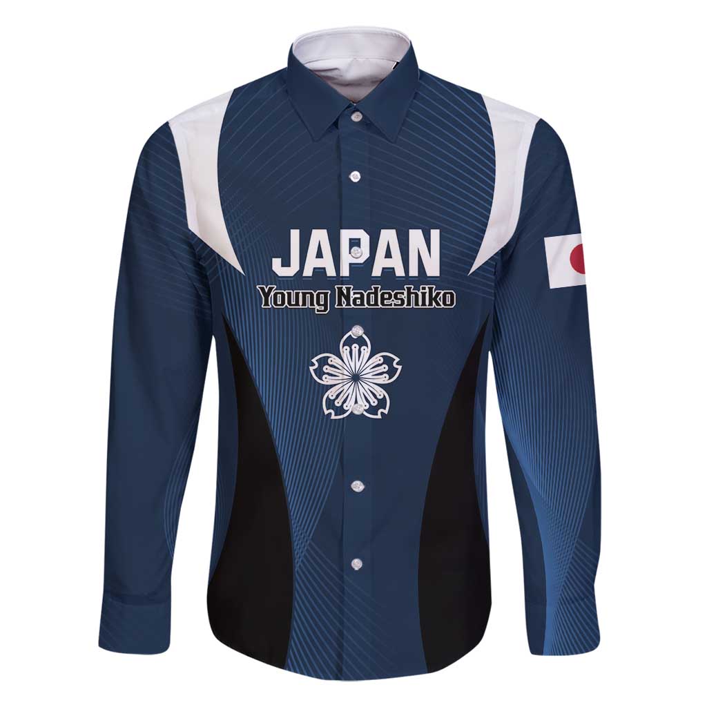 Custom Japan Football Family Matching Long Sleeve Bodycon Dress and Hawaiian Shirt Come On Young Nadeshiko - Wonder Print Shop