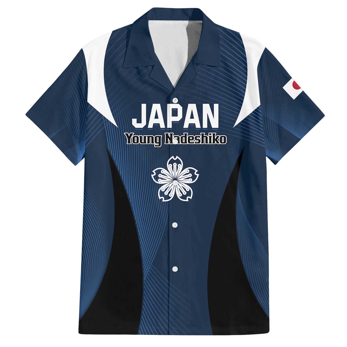 Custom Japan Football Family Matching Off Shoulder Short Dress and Hawaiian Shirt Come On Young Nadeshiko - Wonder Print Shop