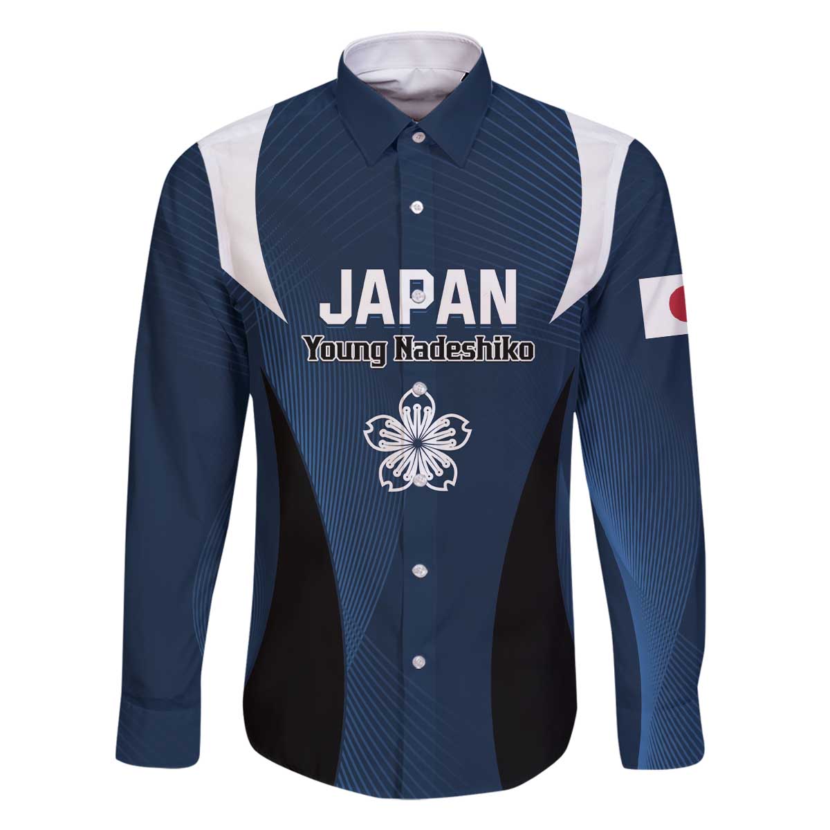 Custom Japan Football Family Matching Off Shoulder Short Dress and Hawaiian Shirt Come On Young Nadeshiko - Wonder Print Shop