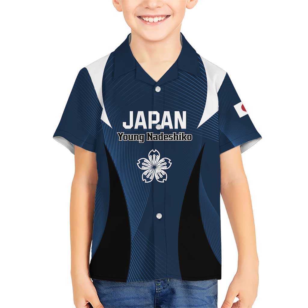 Custom Japan Football Kid Hawaiian Shirt Come On Young Nadeshiko - Wonder Print Shop