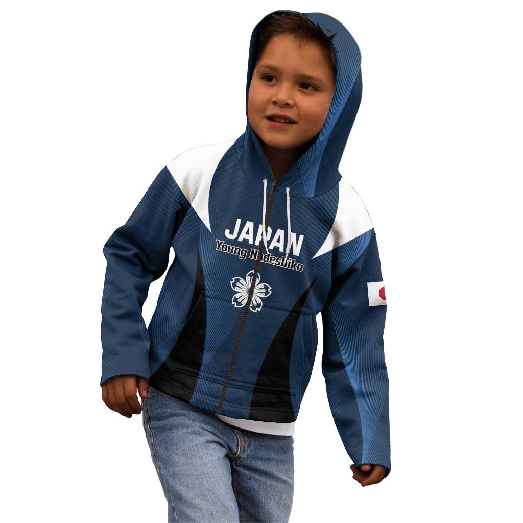 Custom Japan Football Kid Hoodie Come On Young Nadeshiko - Wonder Print Shop