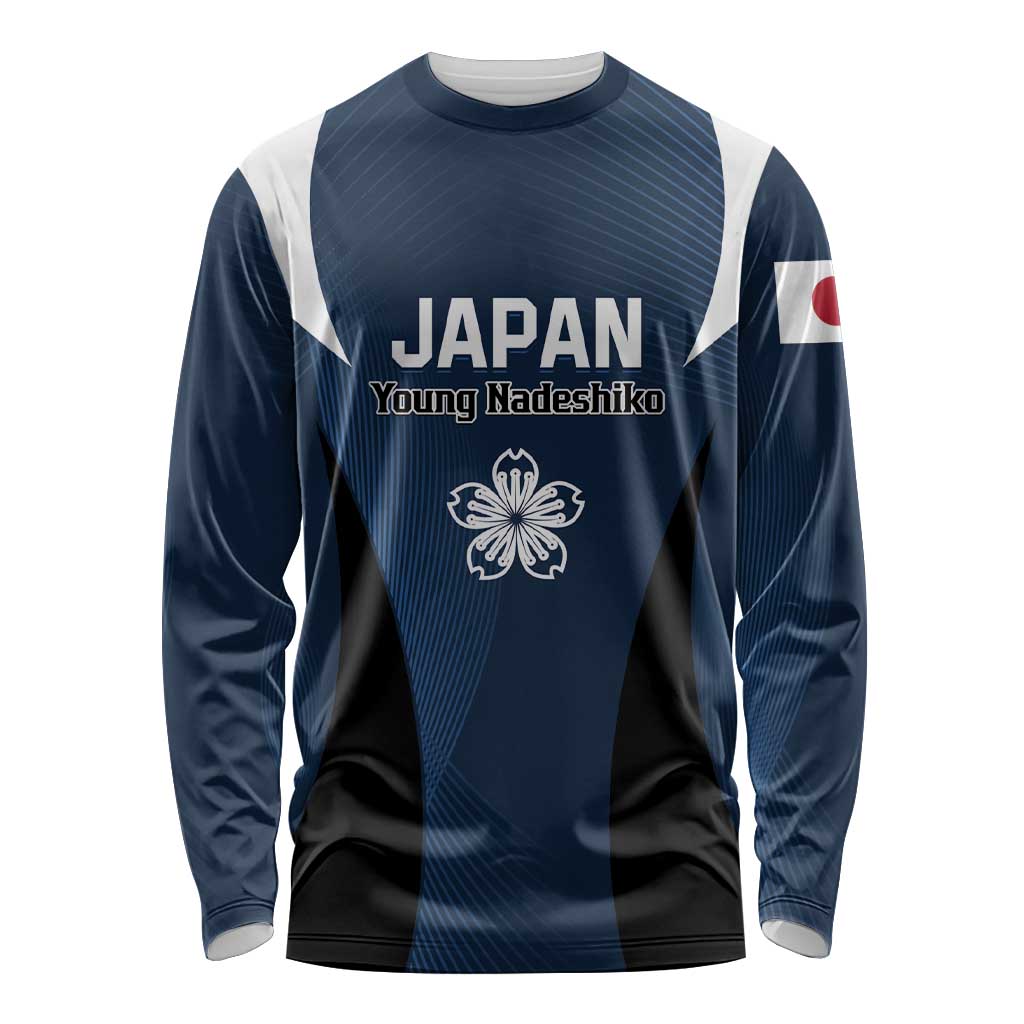 Custom Japan Football Long Sleeve Shirt Come On Young Nadeshiko - Wonder Print Shop