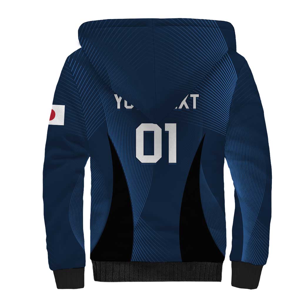 Custom Japan Football Sherpa Hoodie Come On Young Nadeshiko - Wonder Print Shop