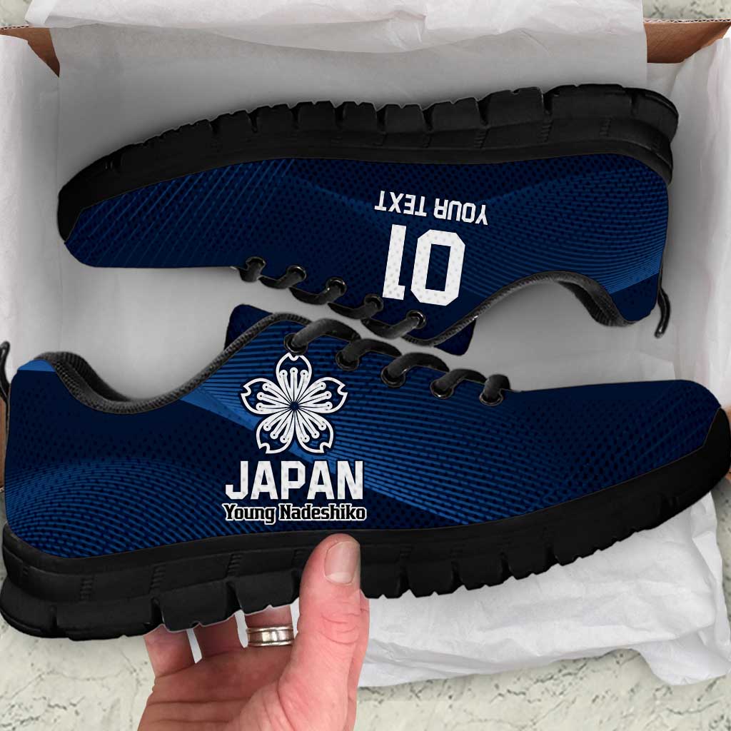 Custom Japan Football Sneakers Come On Young Nadeshiko - Wonder Print Shop