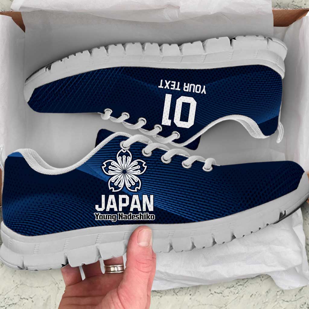 Custom Japan Football Sneakers Come On Young Nadeshiko - Wonder Print Shop