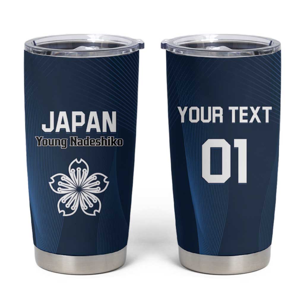 Custom Japan Football Tumbler Cup Come On Young Nadeshiko - Wonder Print Shop