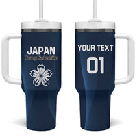 Custom Japan Football Tumbler With Handle Come On Young Nadeshiko - Wonder Print Shop