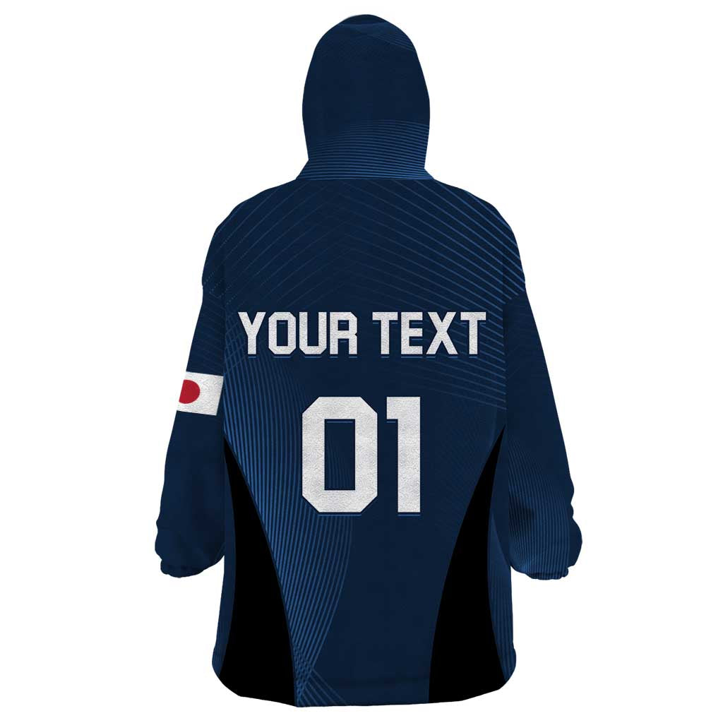 Custom Japan Football Wearable Blanket Hoodie Come On Young Nadeshiko - Wonder Print Shop