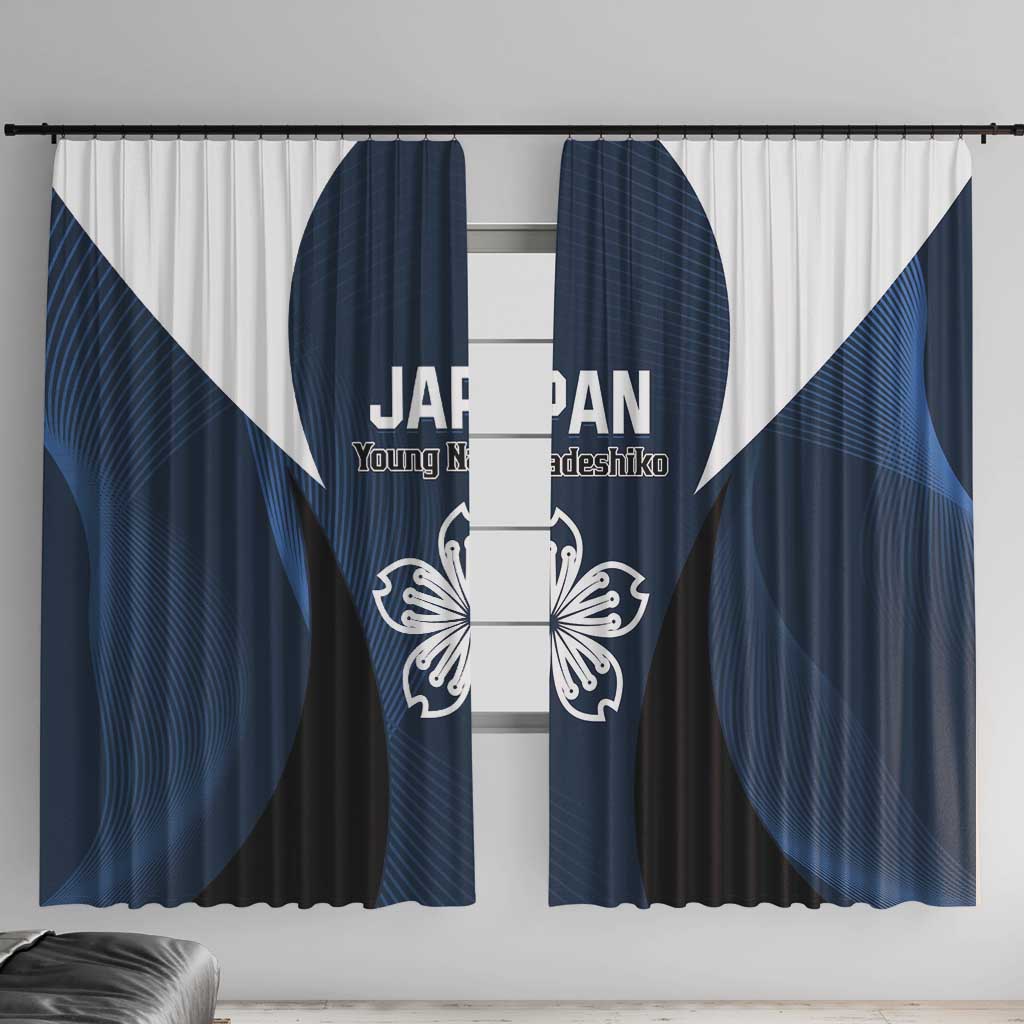 Japan Football Window Curtain Come On Young Nadeshiko - Wonder Print Shop