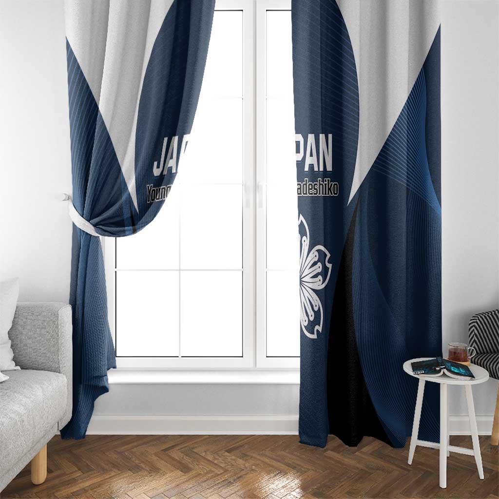 Japan Football Window Curtain Come On Young Nadeshiko - Wonder Print Shop