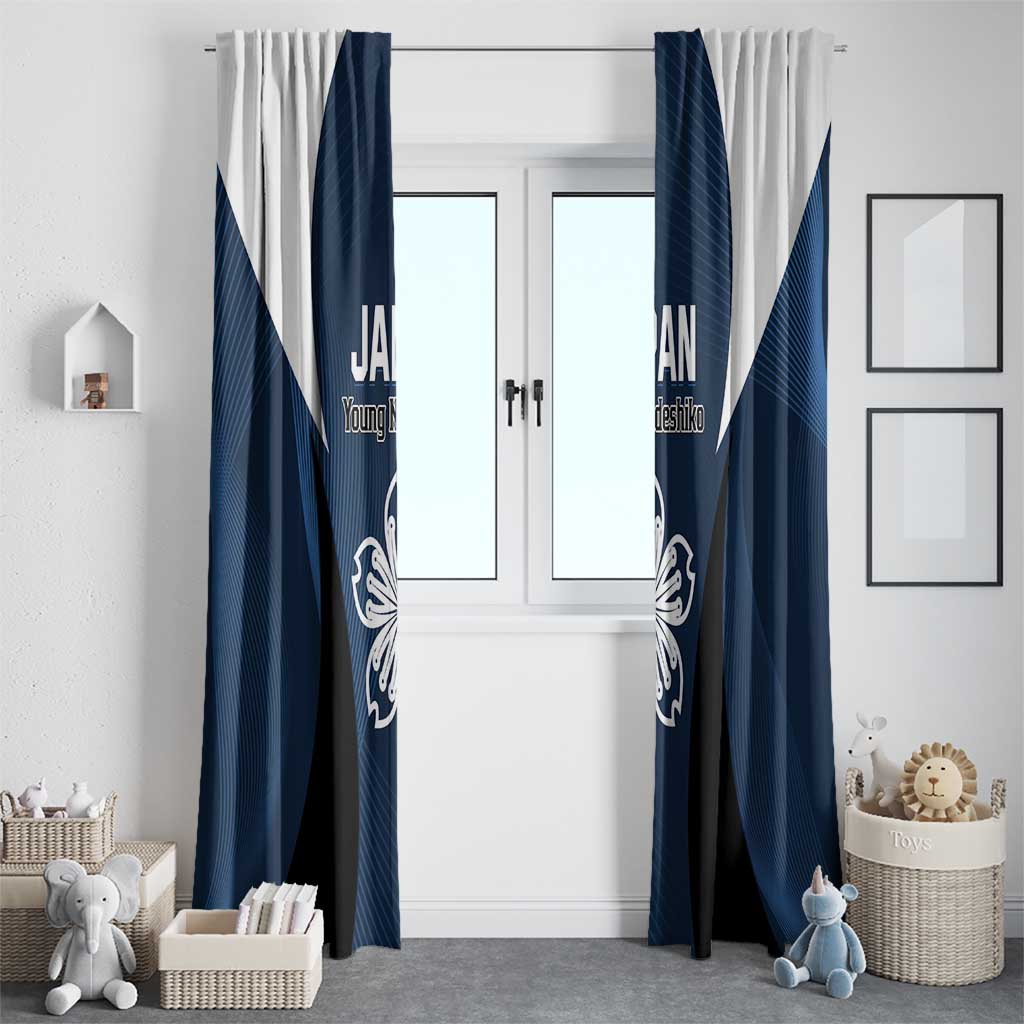 Japan Football Window Curtain Come On Young Nadeshiko - Wonder Print Shop
