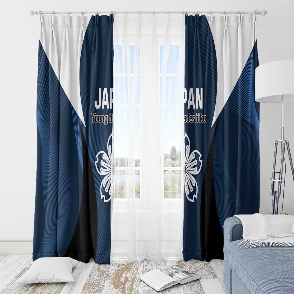 Japan Football Window Curtain Come On Young Nadeshiko - Wonder Print Shop