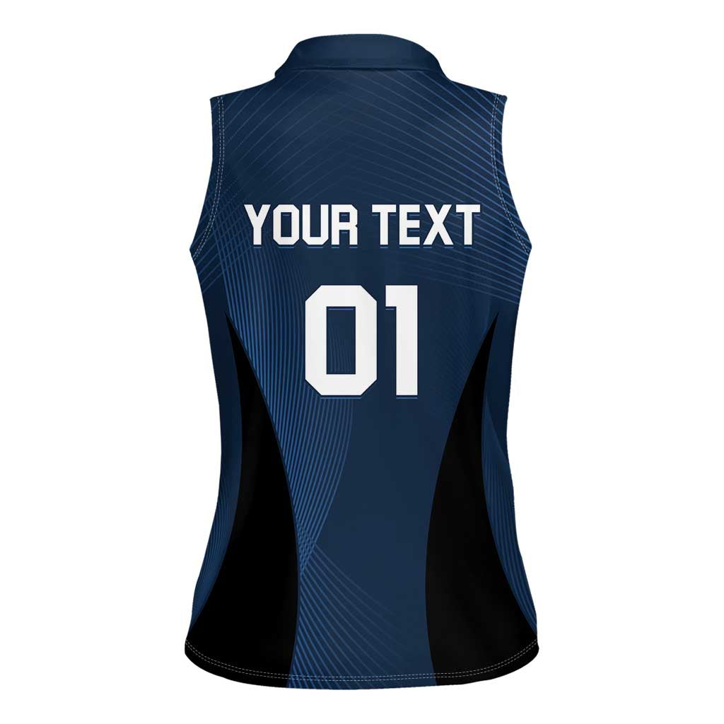 Custom Japan Football Women Sleeveless Polo Shirt Come On Young Nadeshiko - Wonder Print Shop