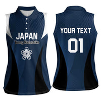 Custom Japan Football Women Sleeveless Polo Shirt Come On Young Nadeshiko - Wonder Print Shop