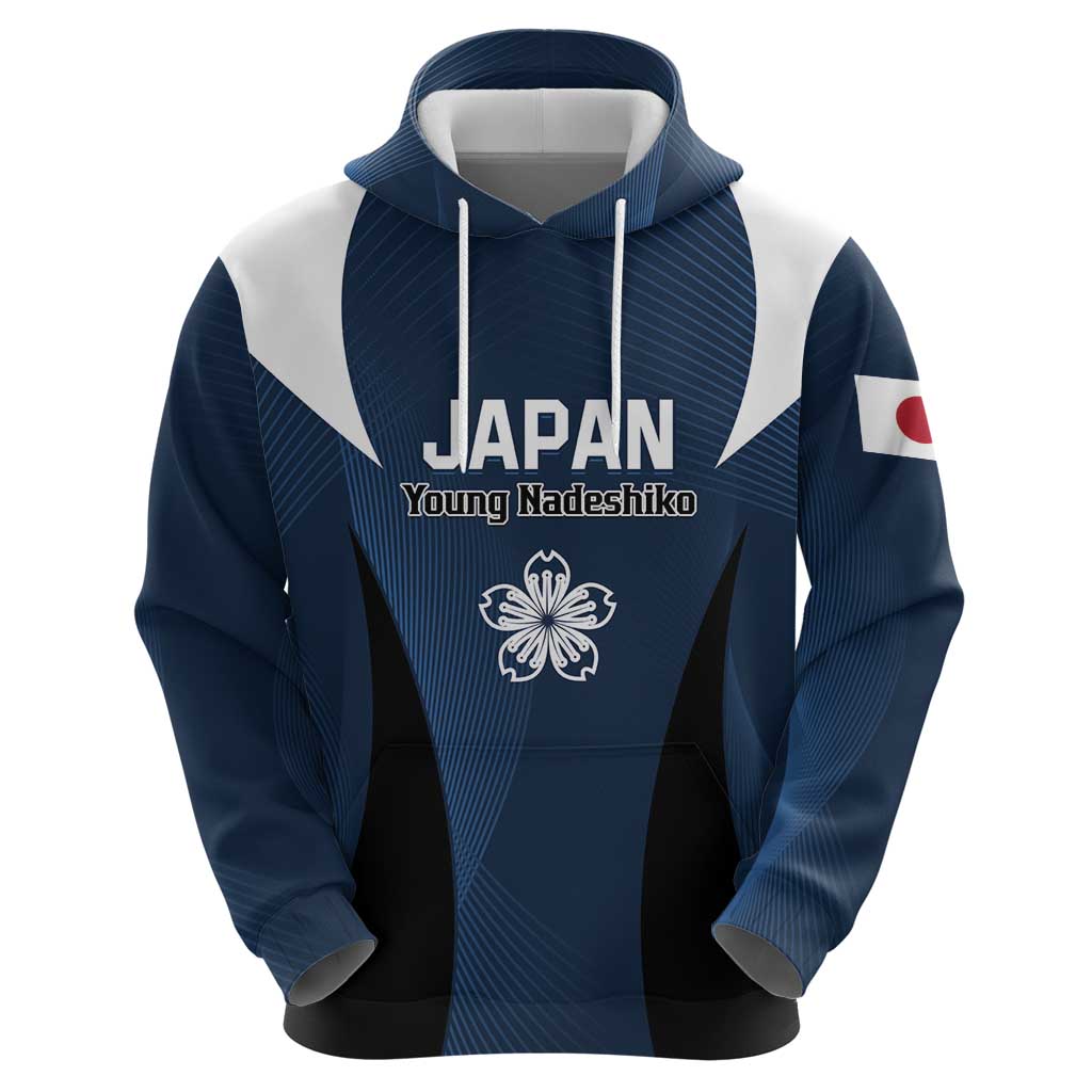 Custom Japan Football Zip Hoodie Come On Young Nadeshiko - Wonder Print Shop