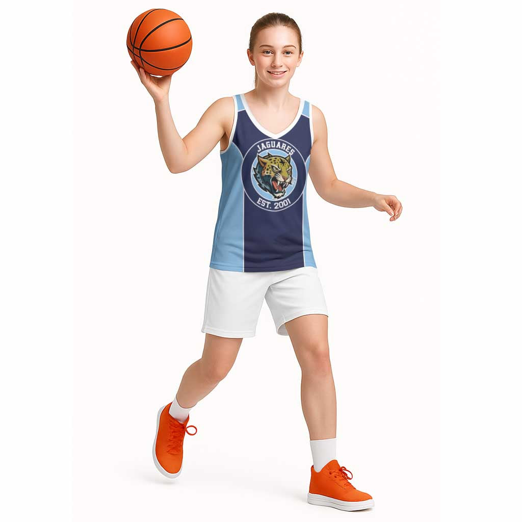 Jaguares El Salvador Rugby Custom Basketball Jersey JagsUp - Wonder Print Shop