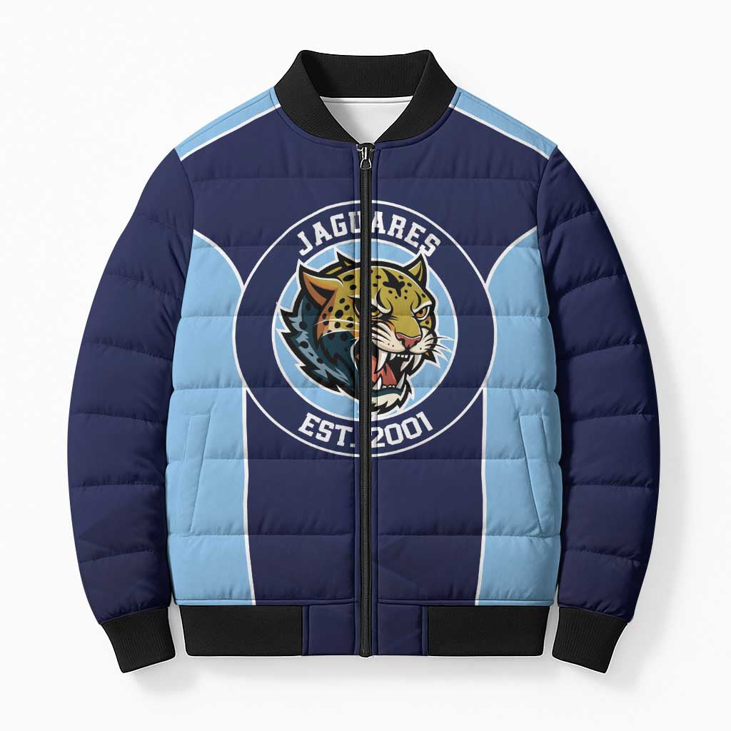 Jaguares El Salvador Rugby Custom Bomber Puffer Jacket JagsUp - Wonder Print Shop
