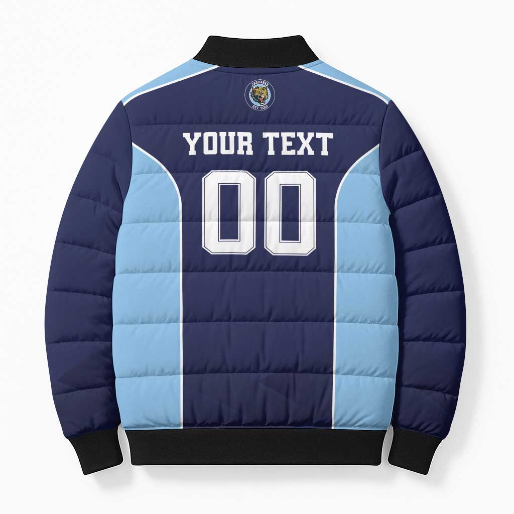 Jaguares El Salvador Rugby Custom Bomber Puffer Jacket JagsUp - Wonder Print Shop