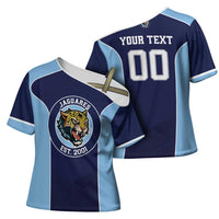 Jaguares El Salvador Rugby Custom Cross Shoulder Shirt JagsUp - Wonder Print Shop