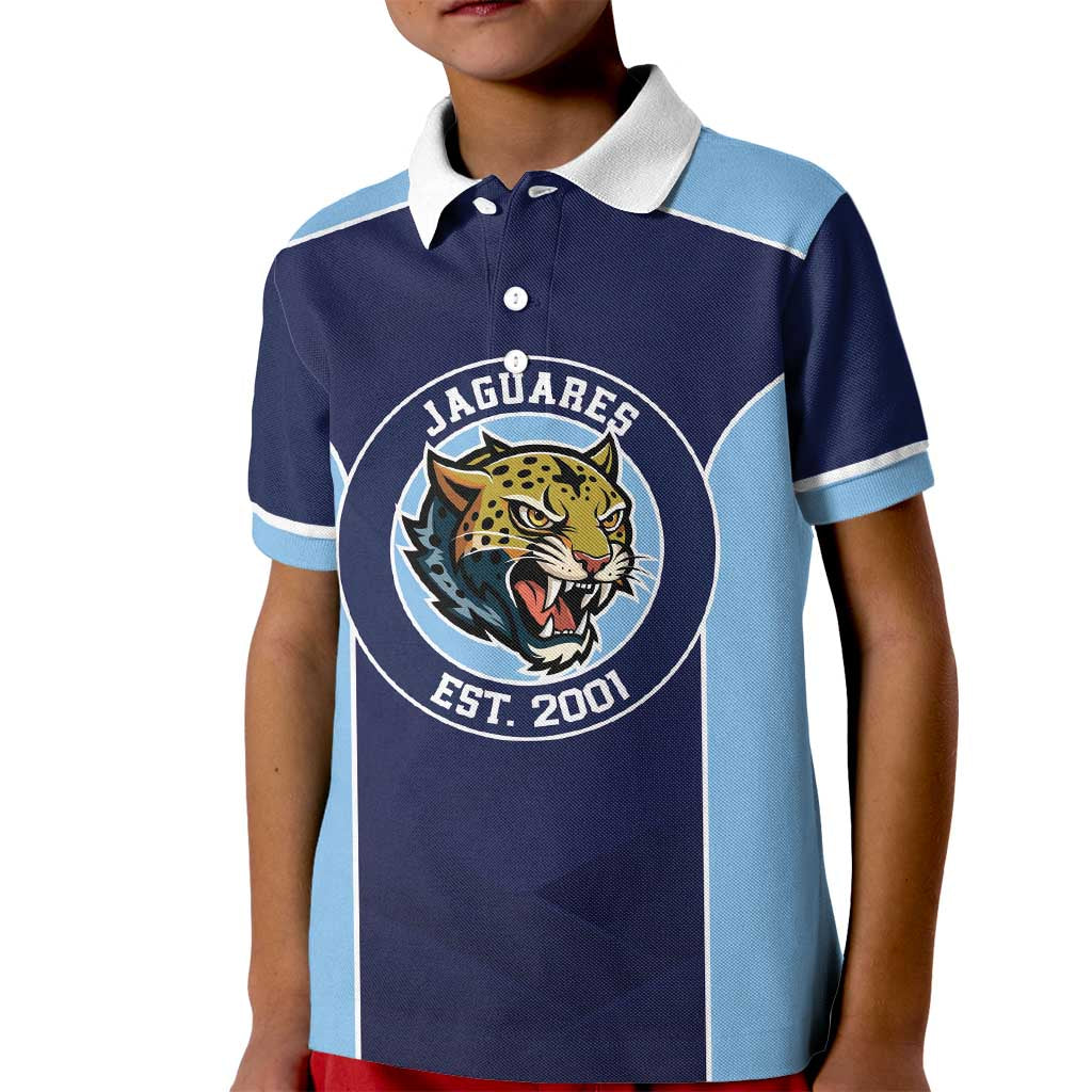 Jaguares El Salvador Rugby Custom Kid Polo Shirt JagsUp - Wonder Print Shop
