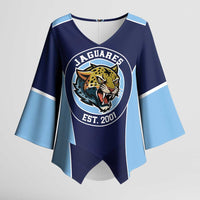 Jaguares El Salvador Rugby Custom Kimono Sleeve Blouse JagsUp - Wonder Print Shop