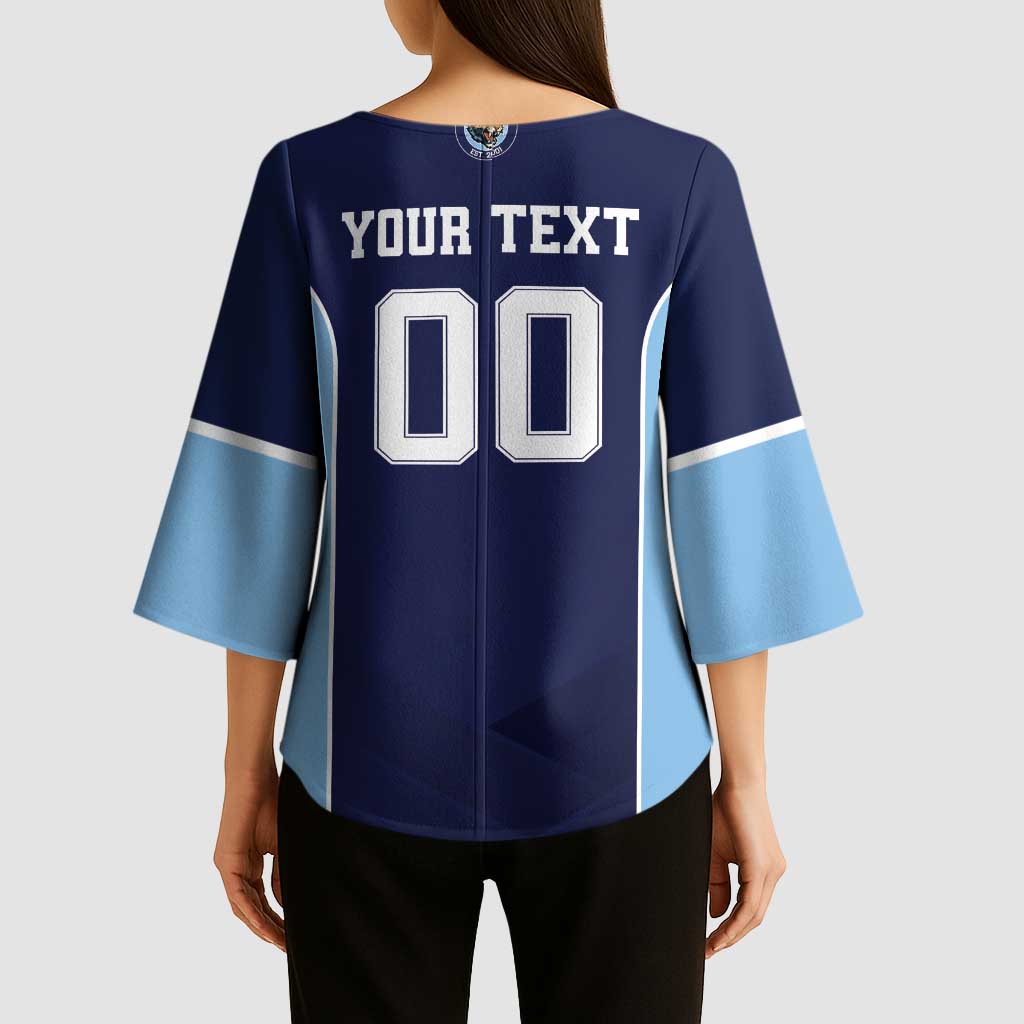 Jaguares El Salvador Rugby Custom Kimono Sleeve Blouse JagsUp - Wonder Print Shop