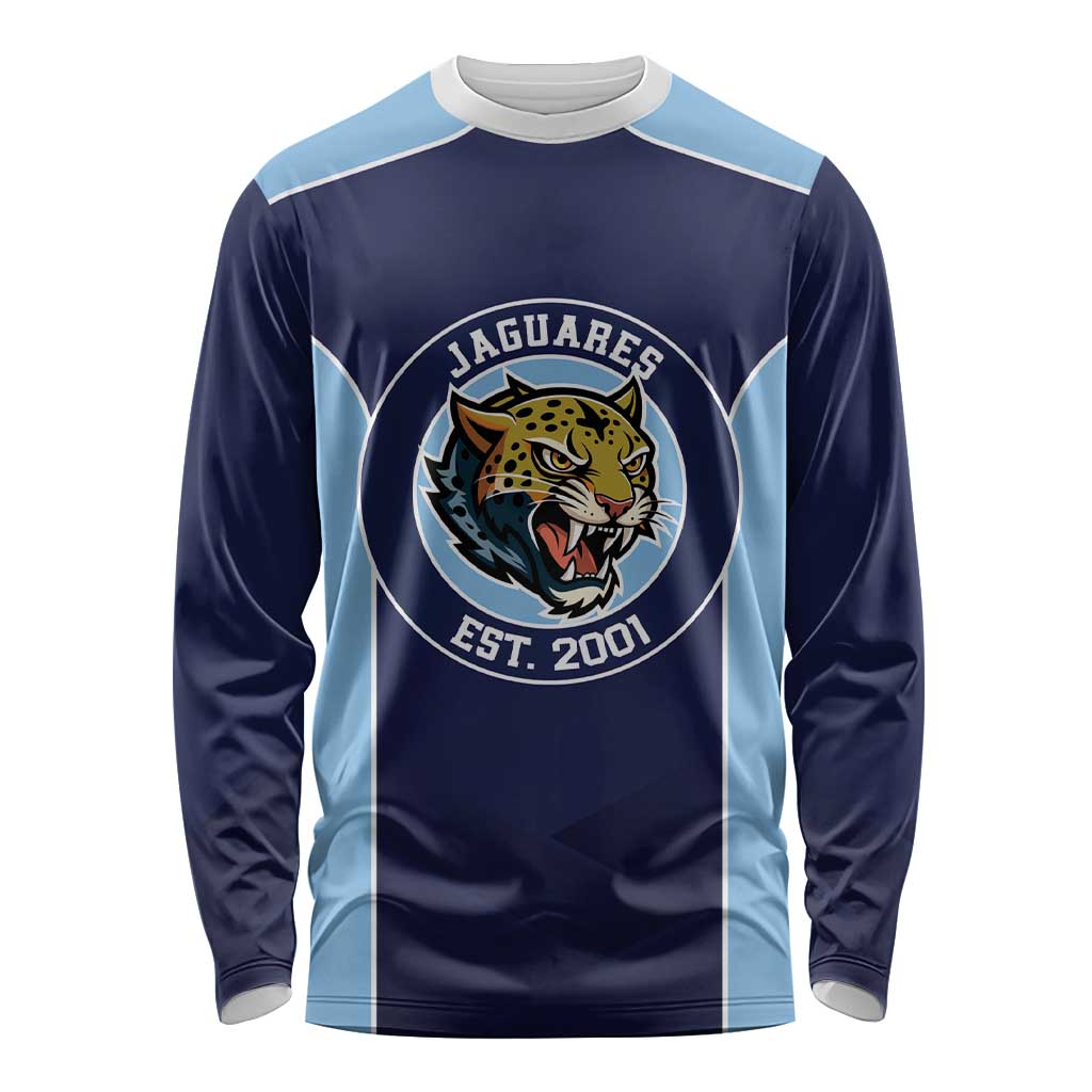 Jaguares El Salvador Rugby Custom Long Sleeve Shirt JagsUp - Wonder Print Shop