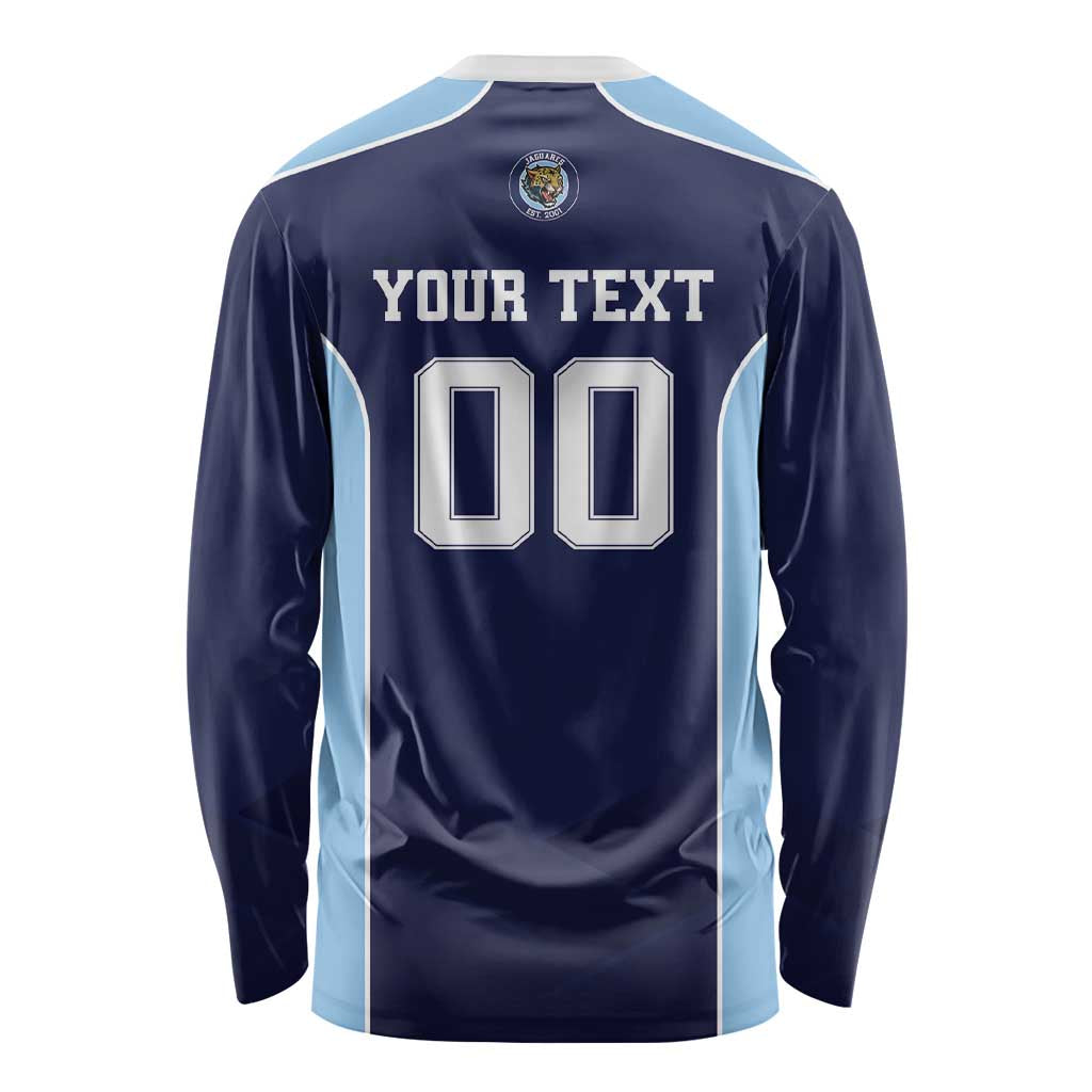 Jaguares El Salvador Rugby Custom Long Sleeve Shirt JagsUp - Wonder Print Shop