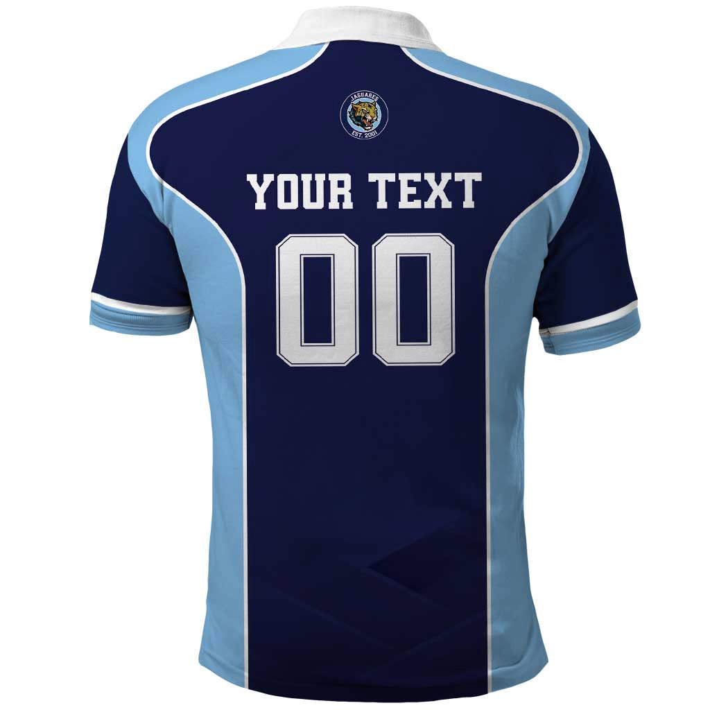Jaguares El Salvador Rugby Custom Polo Shirt JagsUp - Wonder Print Shop