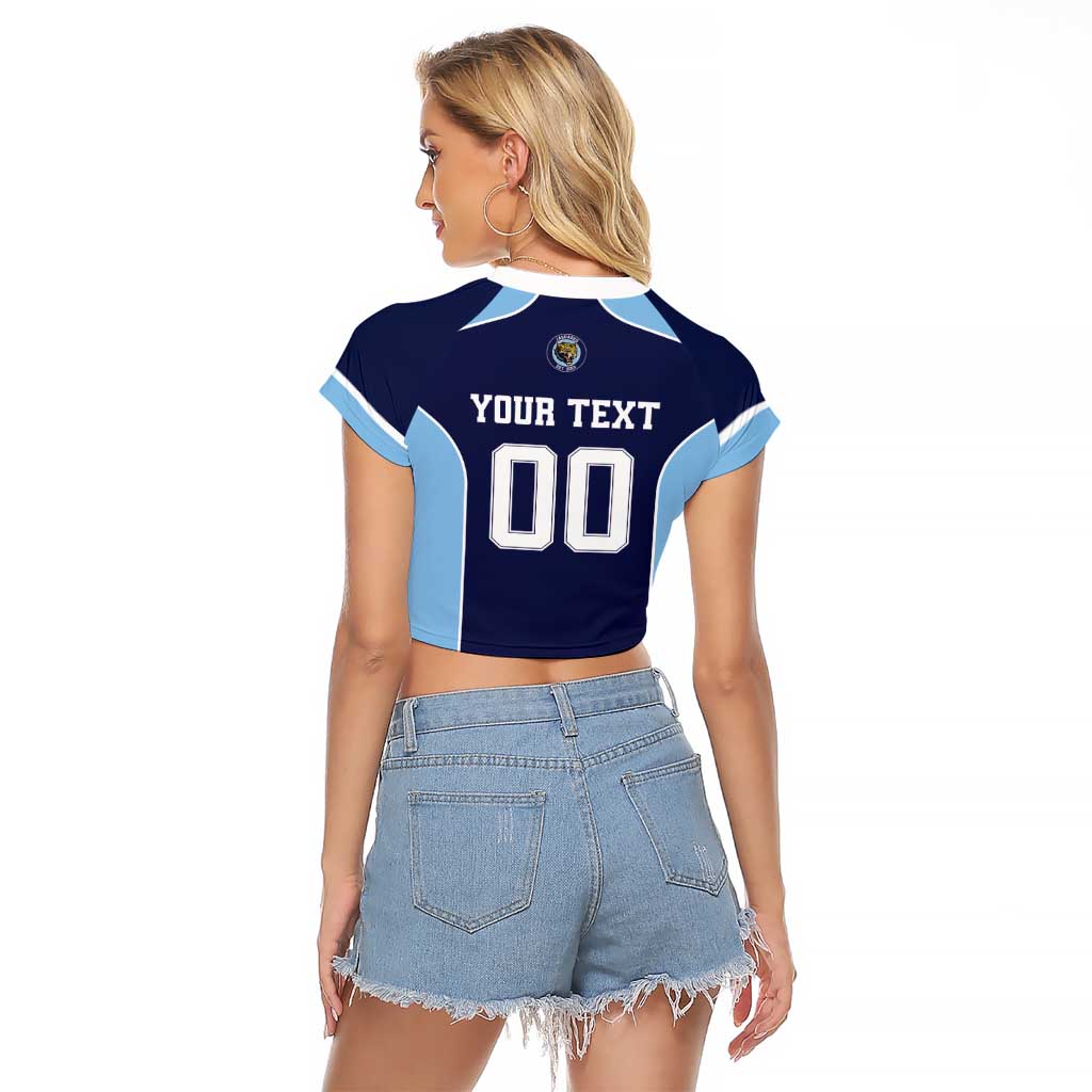 Jaguares El Salvador Rugby Custom Raglan Cropped T Shirt JagsUp - Wonder Print Shop