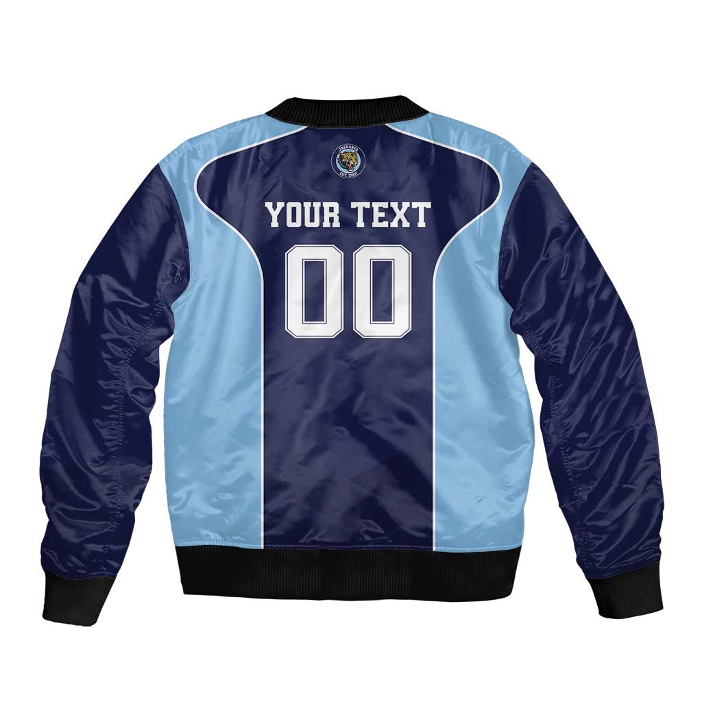 Jaguares El Salvador Rugby Custom Sleeve Zip Bomber Jacket JagsUp - Wonder Print Shop