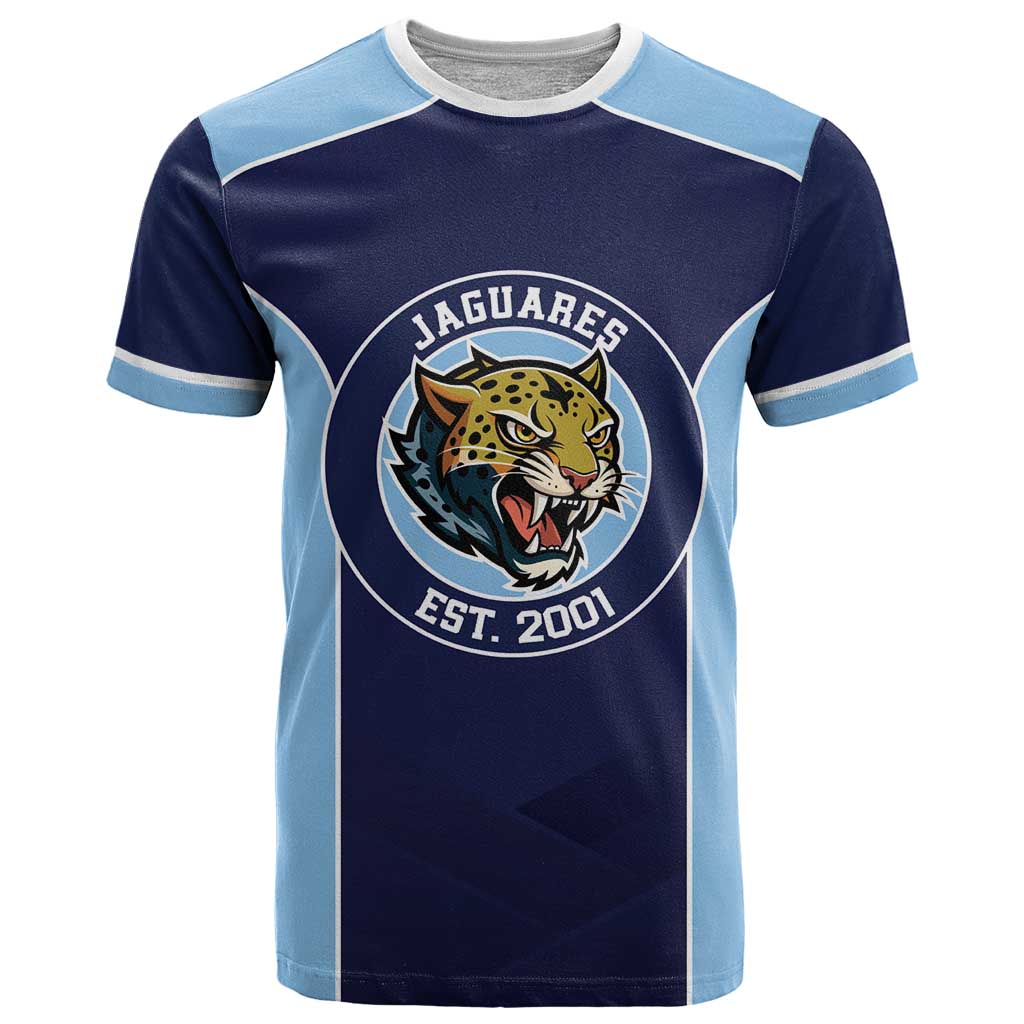 Jaguares El Salvador Rugby Custom T Shirt JagsUp - Wonder Print Shop