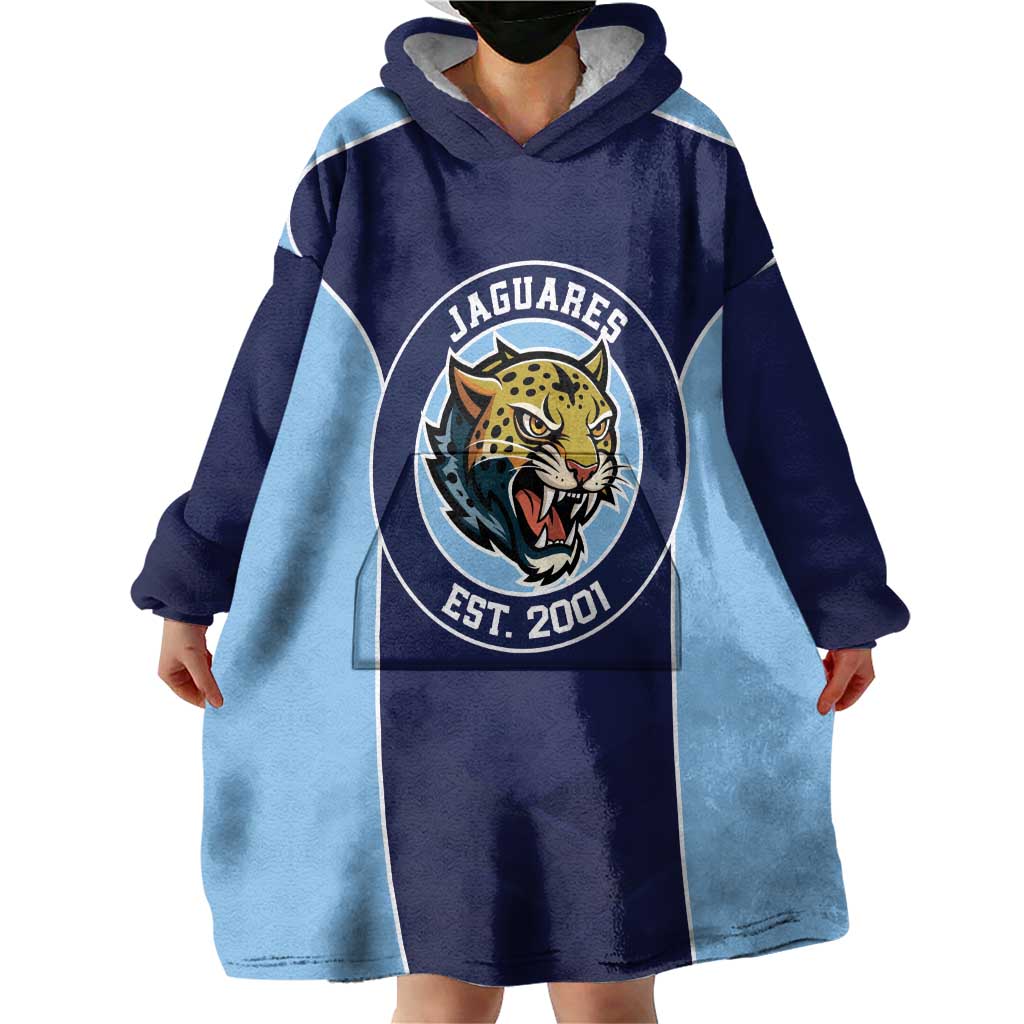 Jaguares El Salvador Rugby Custom Wearable Blanket Hoodie JagsUp - Wonder Print Shop