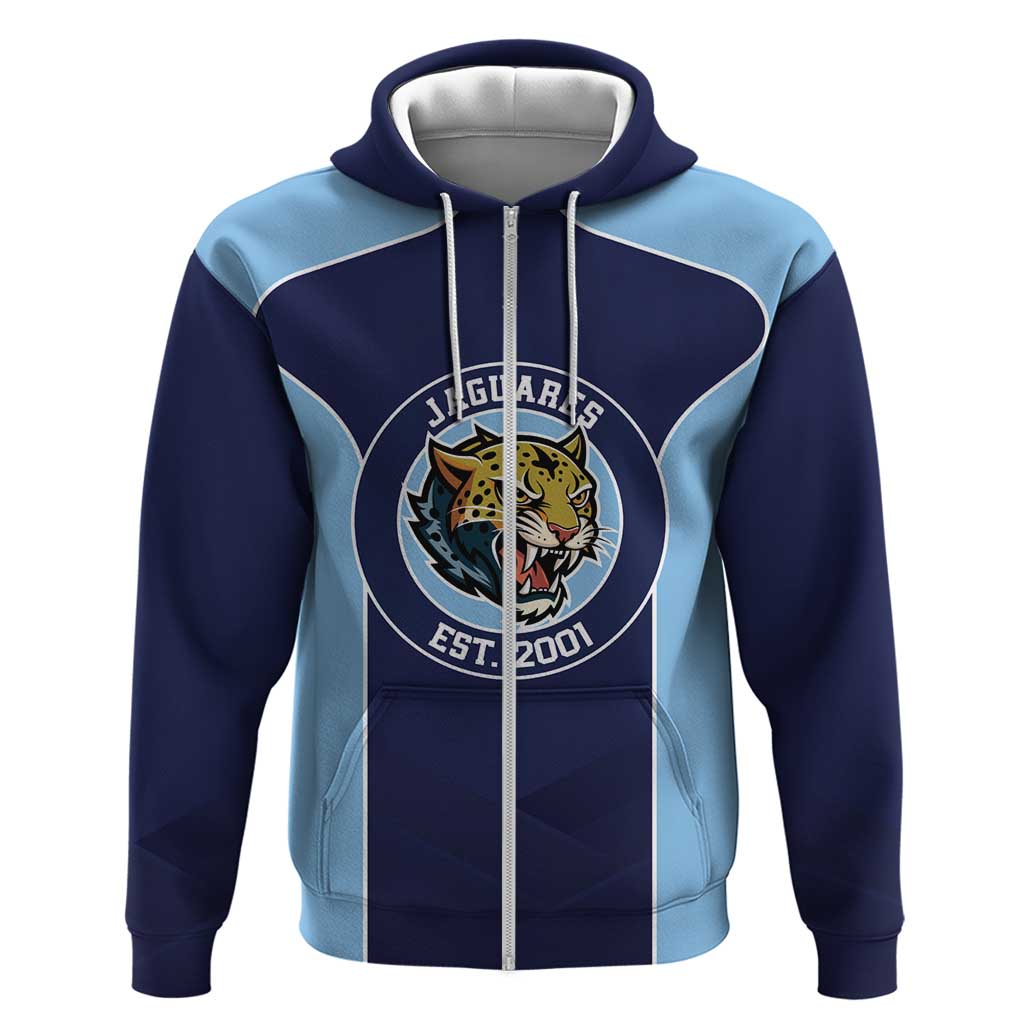 Jaguares El Salvador Rugby Custom Zip Hoodie JagsUp - Wonder Print Shop