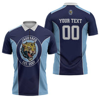 Jaguares El Salvador Rugby Custom Zipper Polo Shirt JagsUp - Wonder Print Shop