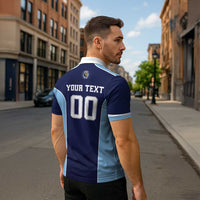 Jaguares El Salvador Rugby Custom Zipper Polo Shirt JagsUp - Wonder Print Shop