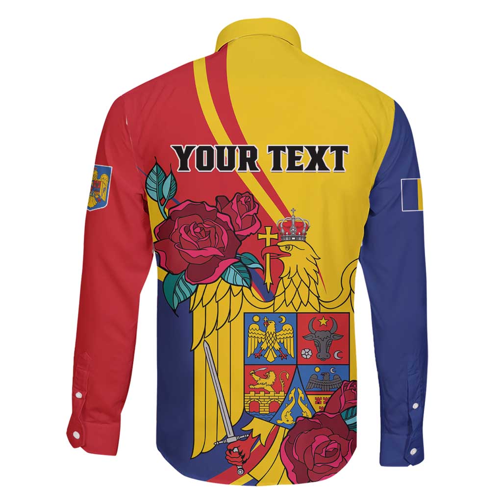 Personalized Romania Independence Day Family Matching Short Sleeve Bodycon Dress and Hawaiian Shirt Golden Eagle With Roses - Wonder Print Shop