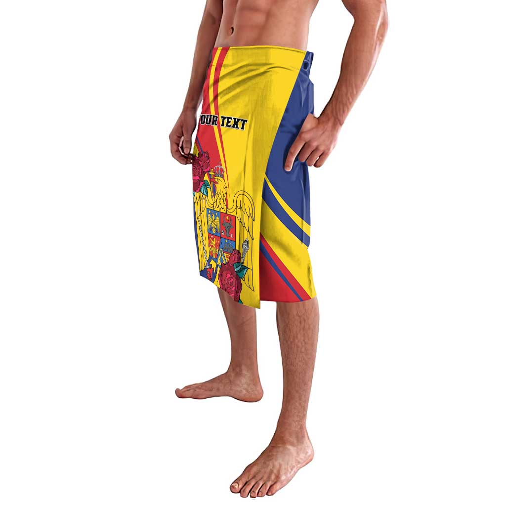 Personalized Romania Independence Day Lavalava Golden Eagle With Roses - Wonder Print Shop