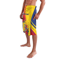 Personalized Romania Independence Day Lavalava Golden Eagle With Roses - Wonder Print Shop